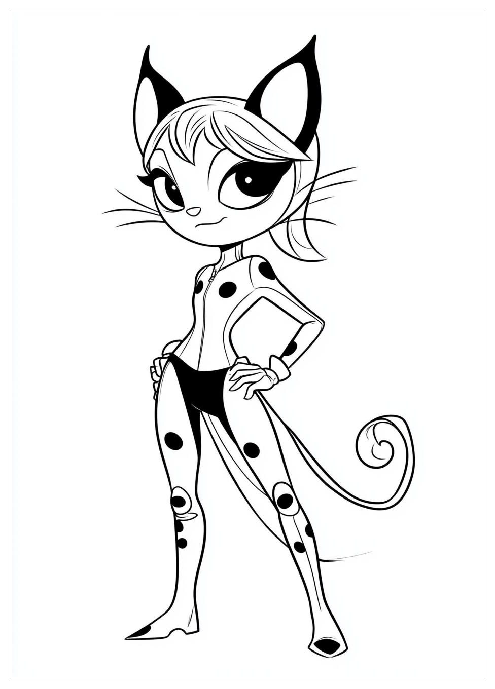 Miraculous Tales Of Ladybug & Cat Noir Színező 1