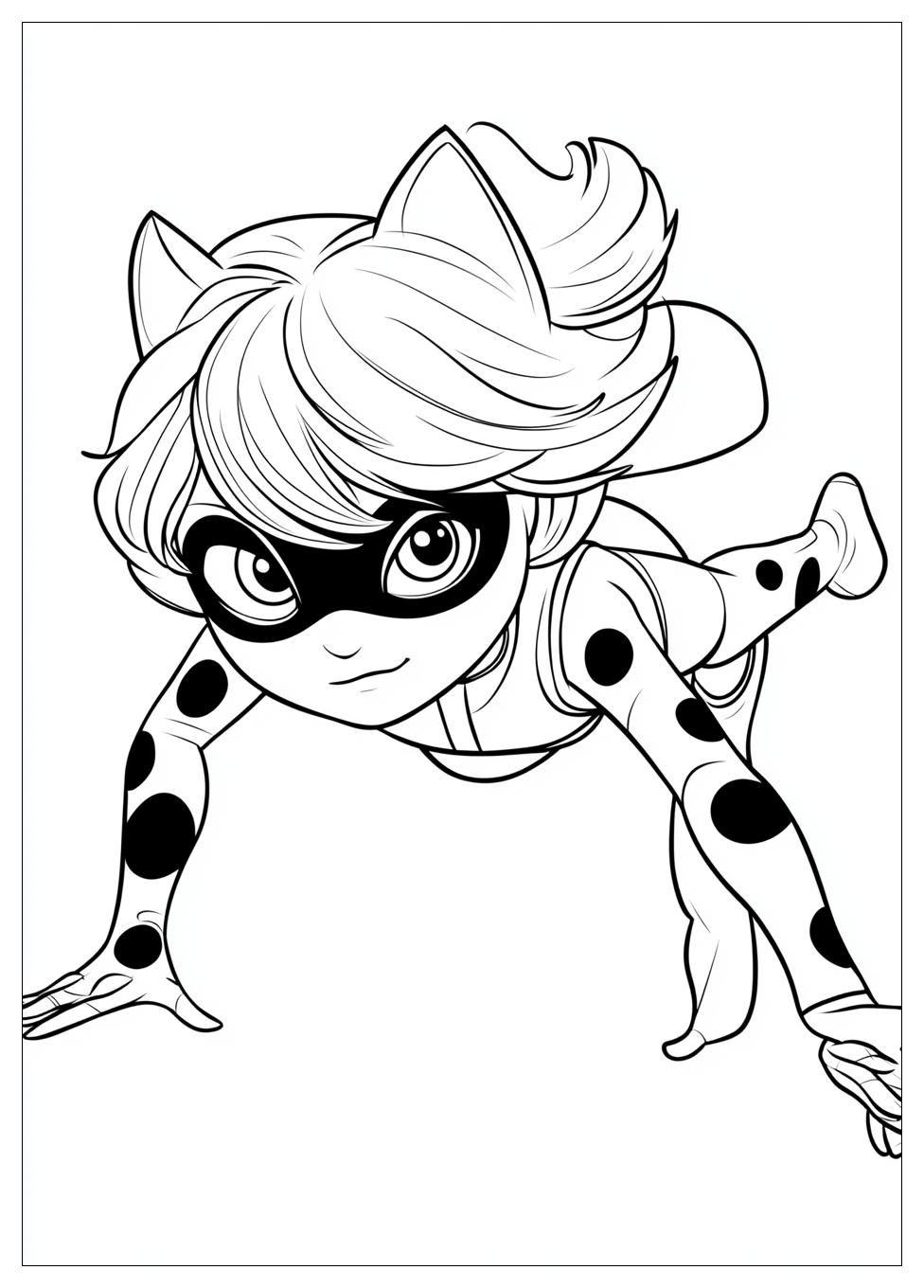Miraculous Tales Of Ladybug & Cat Noir Színező 4
