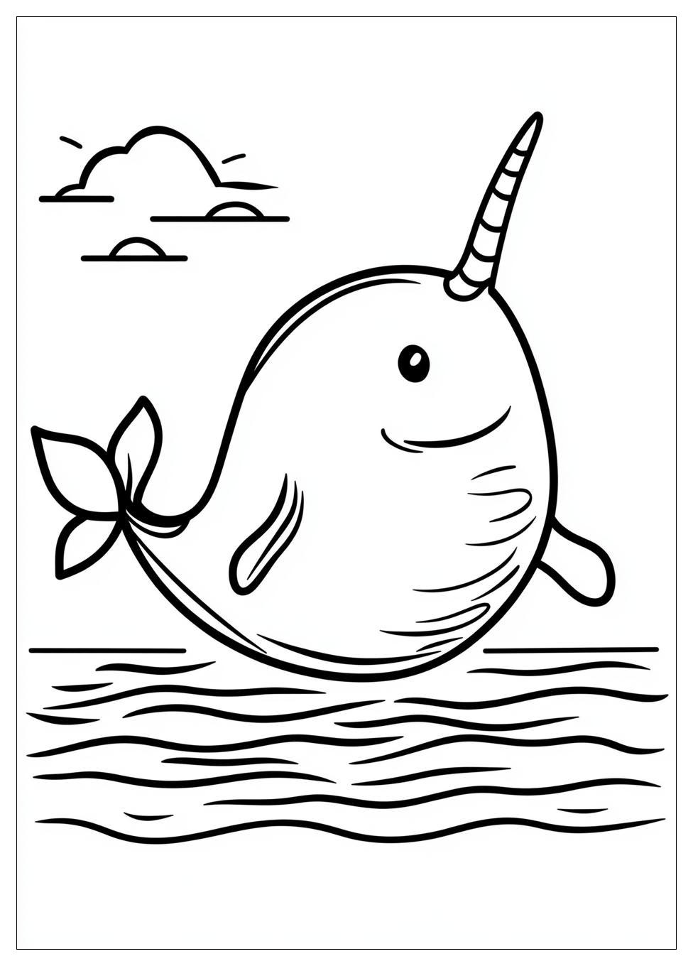 Narvál Színező 1