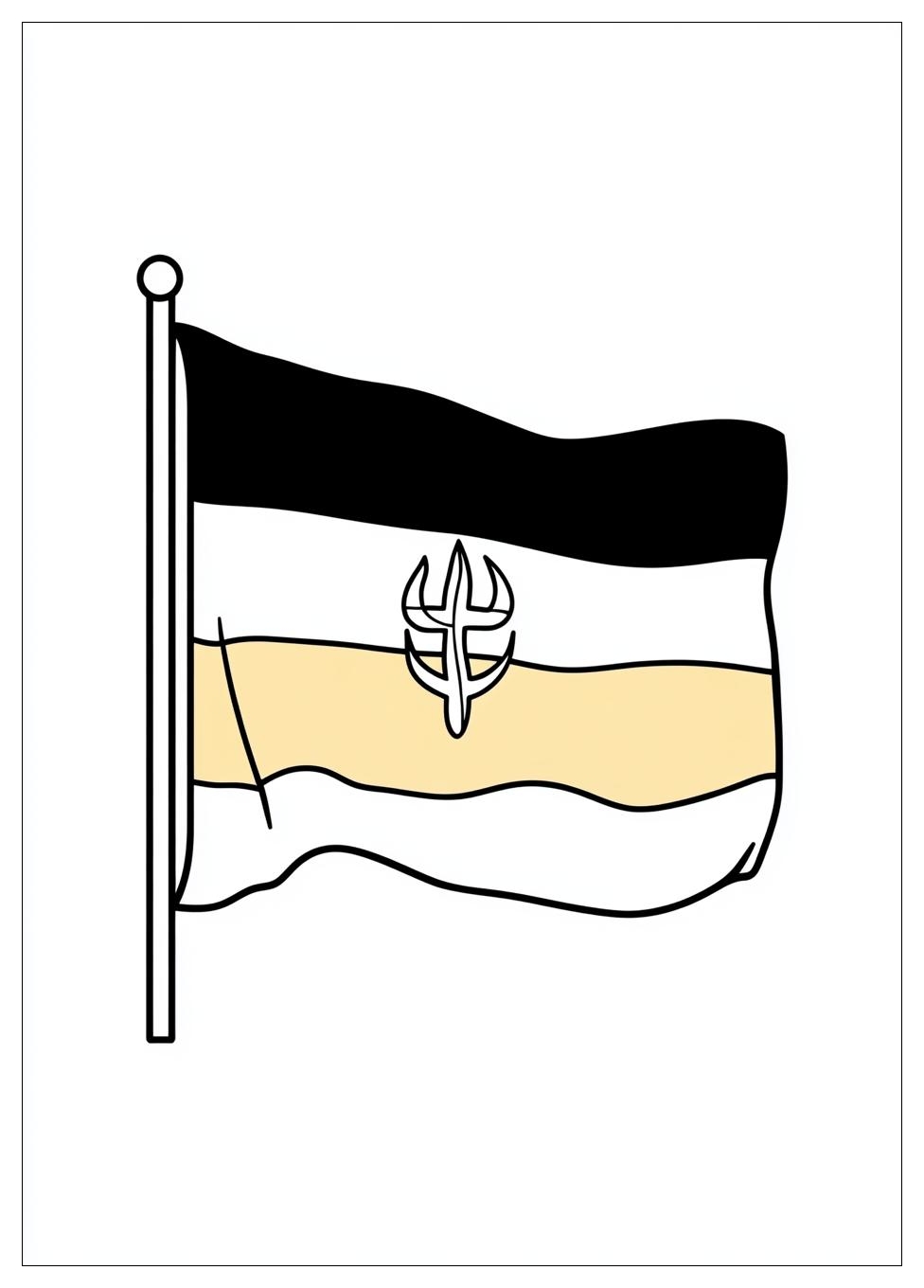Német Zászló Színező 10