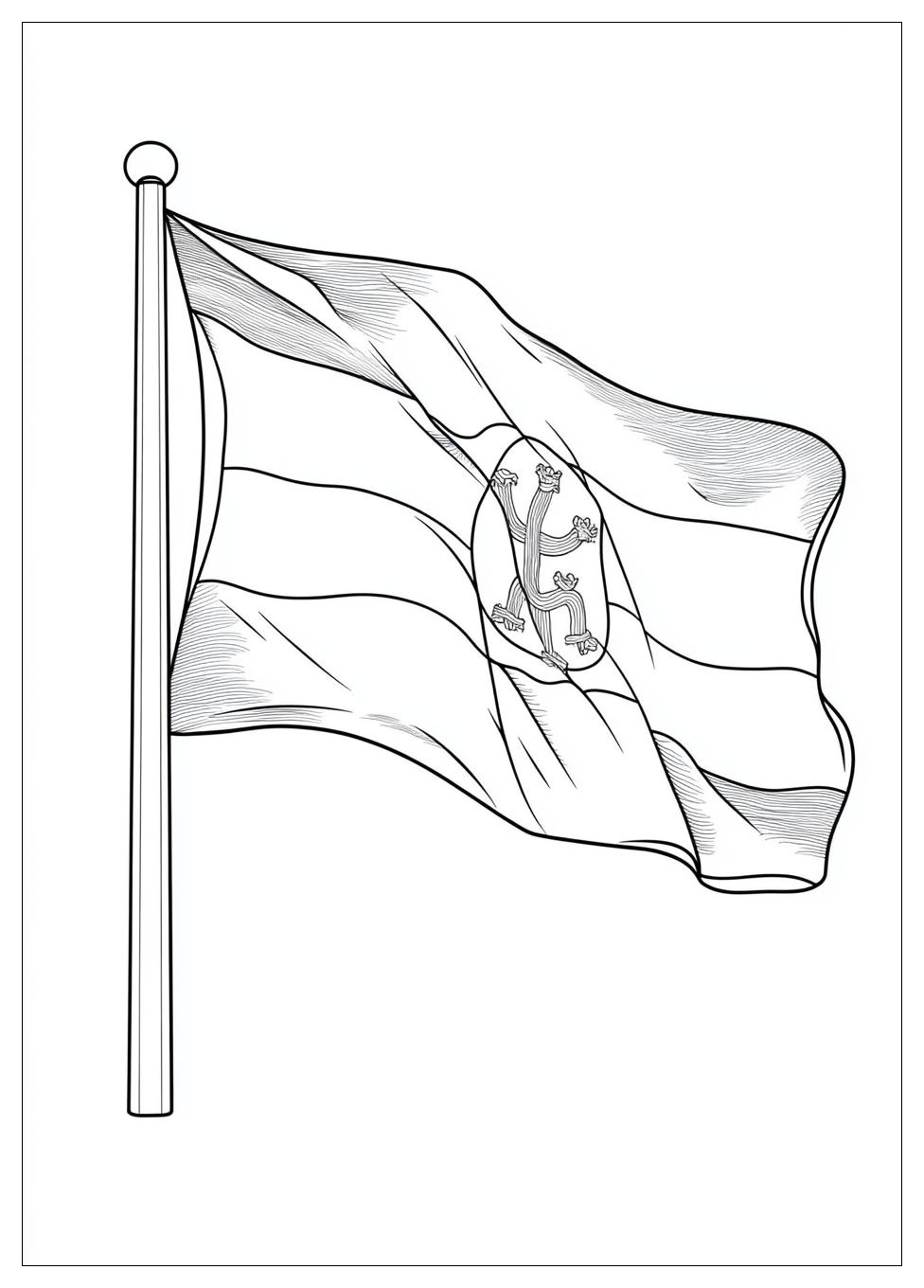 Német Zászló Színező 24