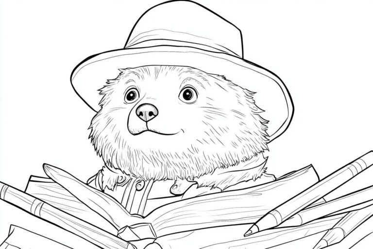 Paddington Színező : Szórakozás és Kreatív Önkifejezés Gyerekeknek