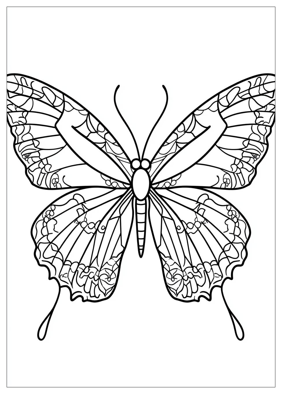 Pillangó Mandala Színező 20
