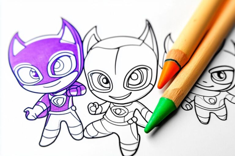 Pj Masks Színező : Pj Masks Színező oldalak a gyerekeknek