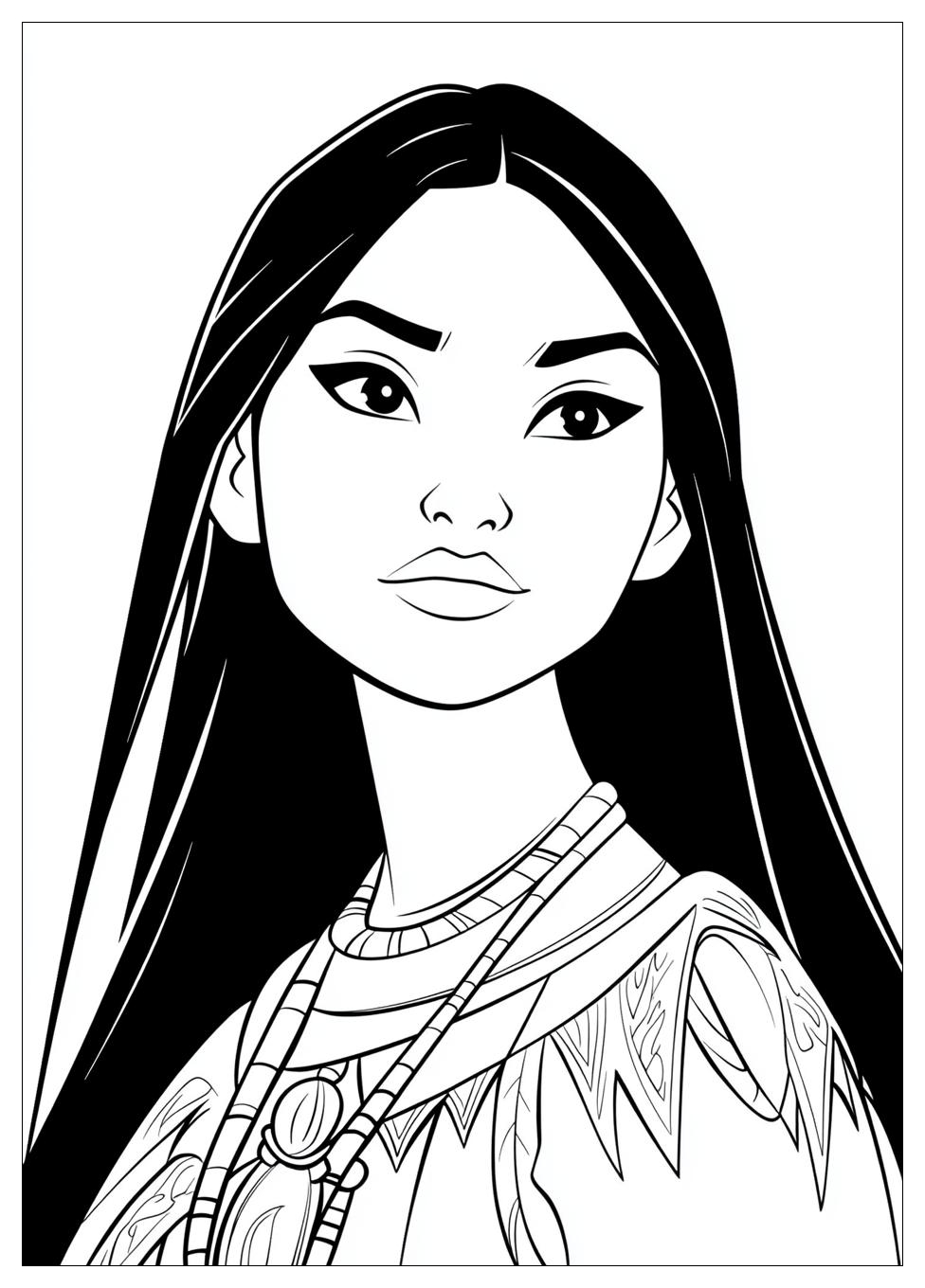 Pocahontas Színező 1
