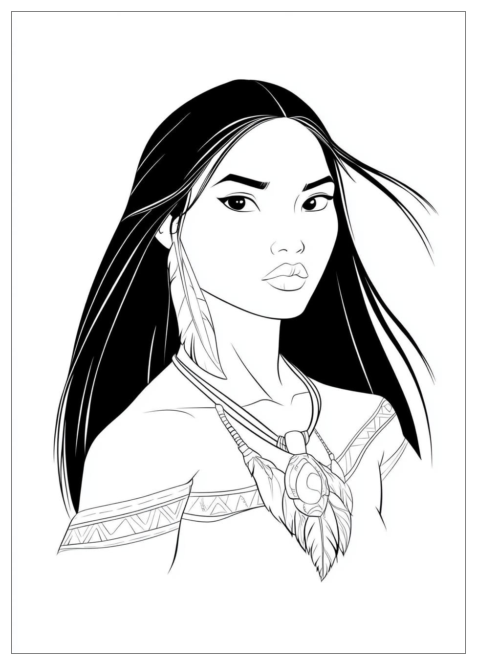 Pocahontas Színező 12