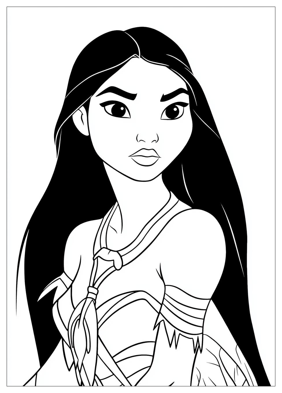 Pocahontas Színező 2