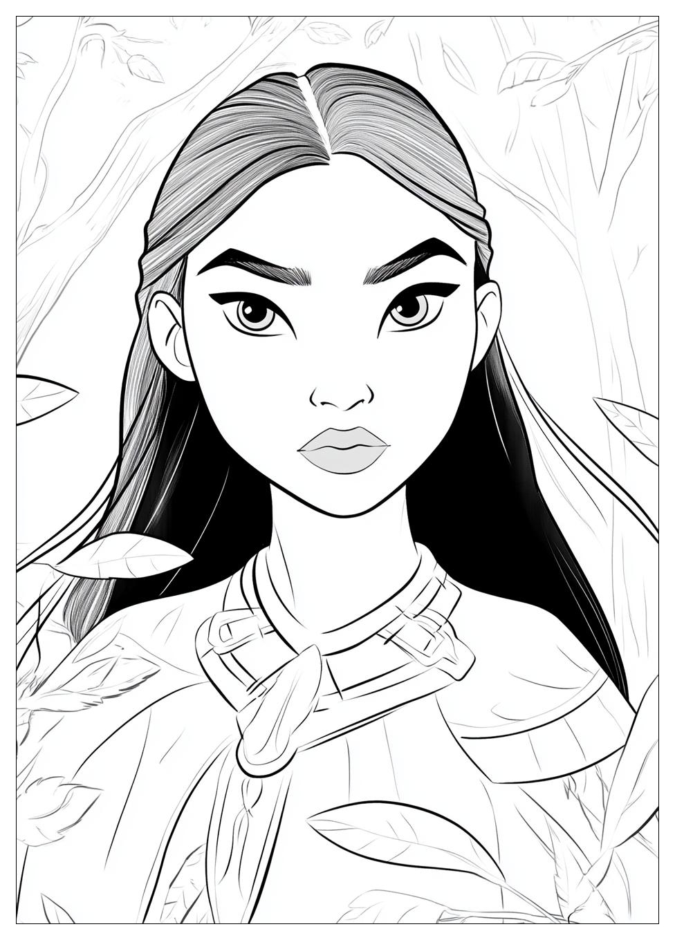 Pocahontas Színező 3