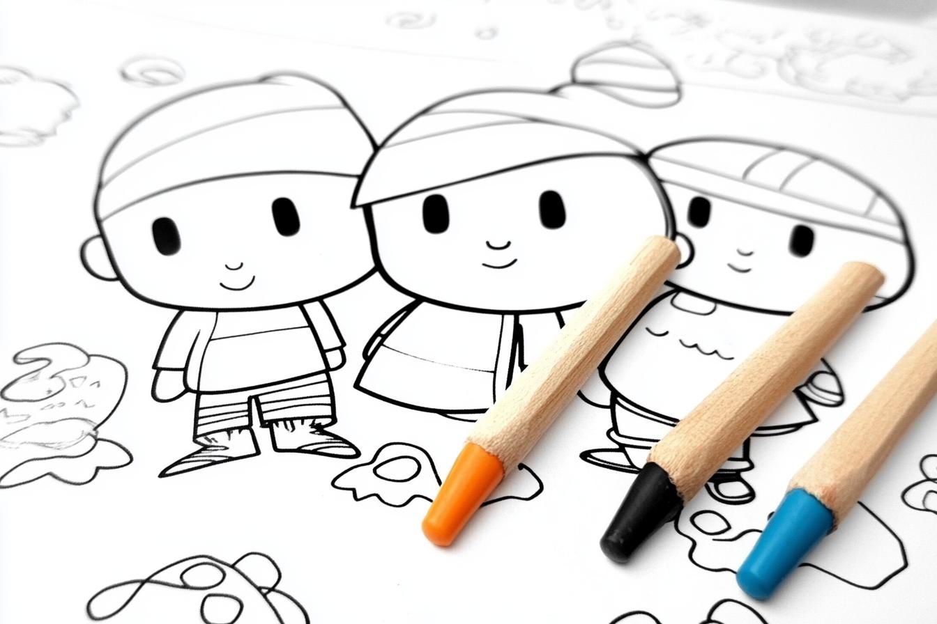 Pocoyo Színező Nyomtatható Pocoyo Színező