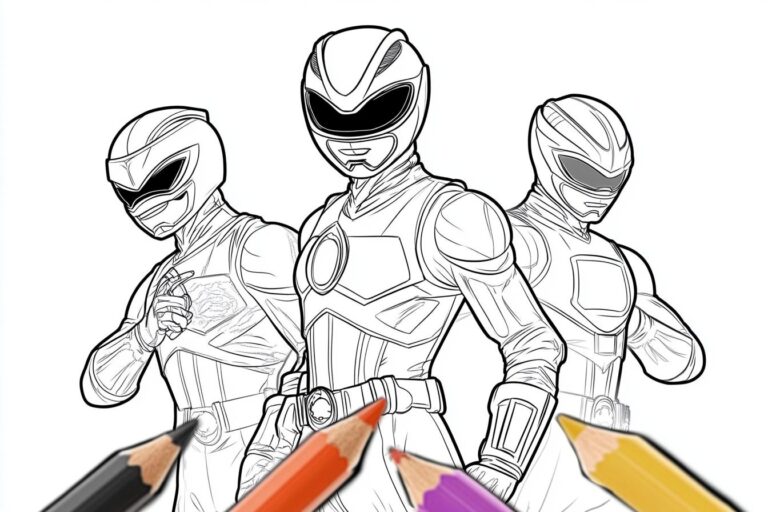 Power Rangers Színező : Színező oldalak a Power Rangers rajongóknak