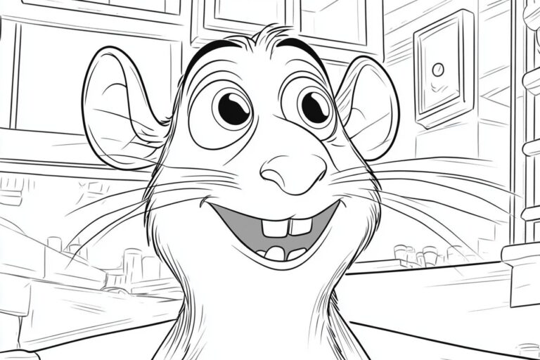 Ratatouille Színező : Színes kaland a konyhában