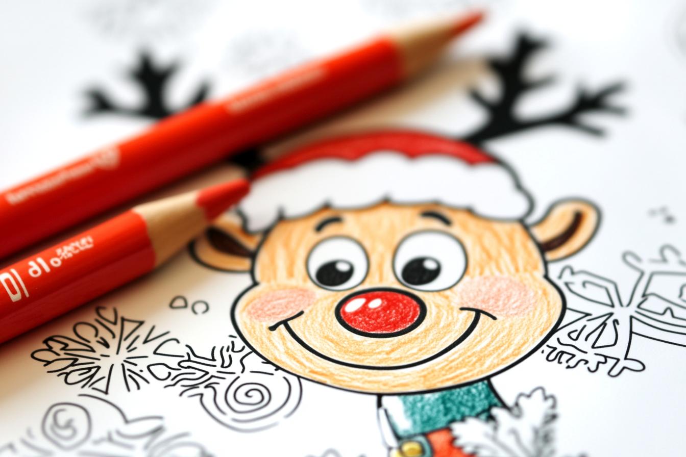 Rudolph Színező Nyomtatható Rudolph Színező