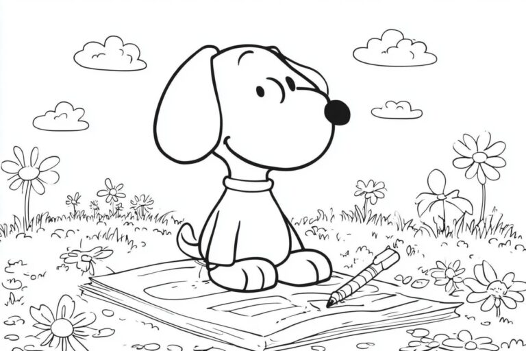 Snoopy Színező : Színezd ki a Peanuts világát!