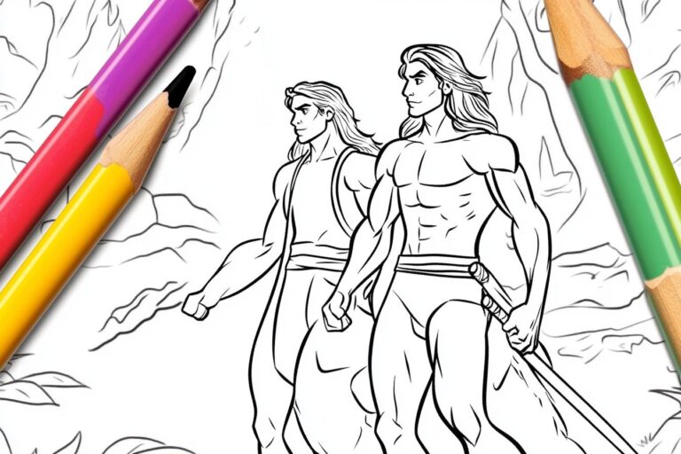 Tarzan Színező : Színezd ki a dzsungelt!