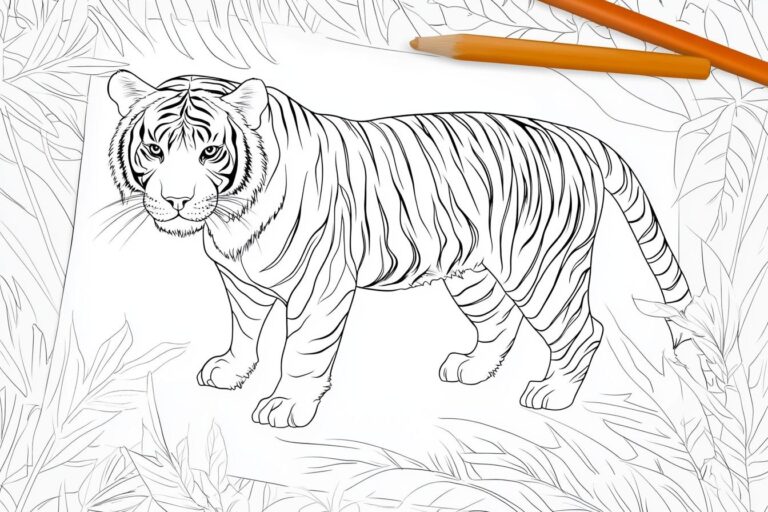 Tigris Színező : Tigrisek Színezése: Anatómia, Minták és Kreatív Színek