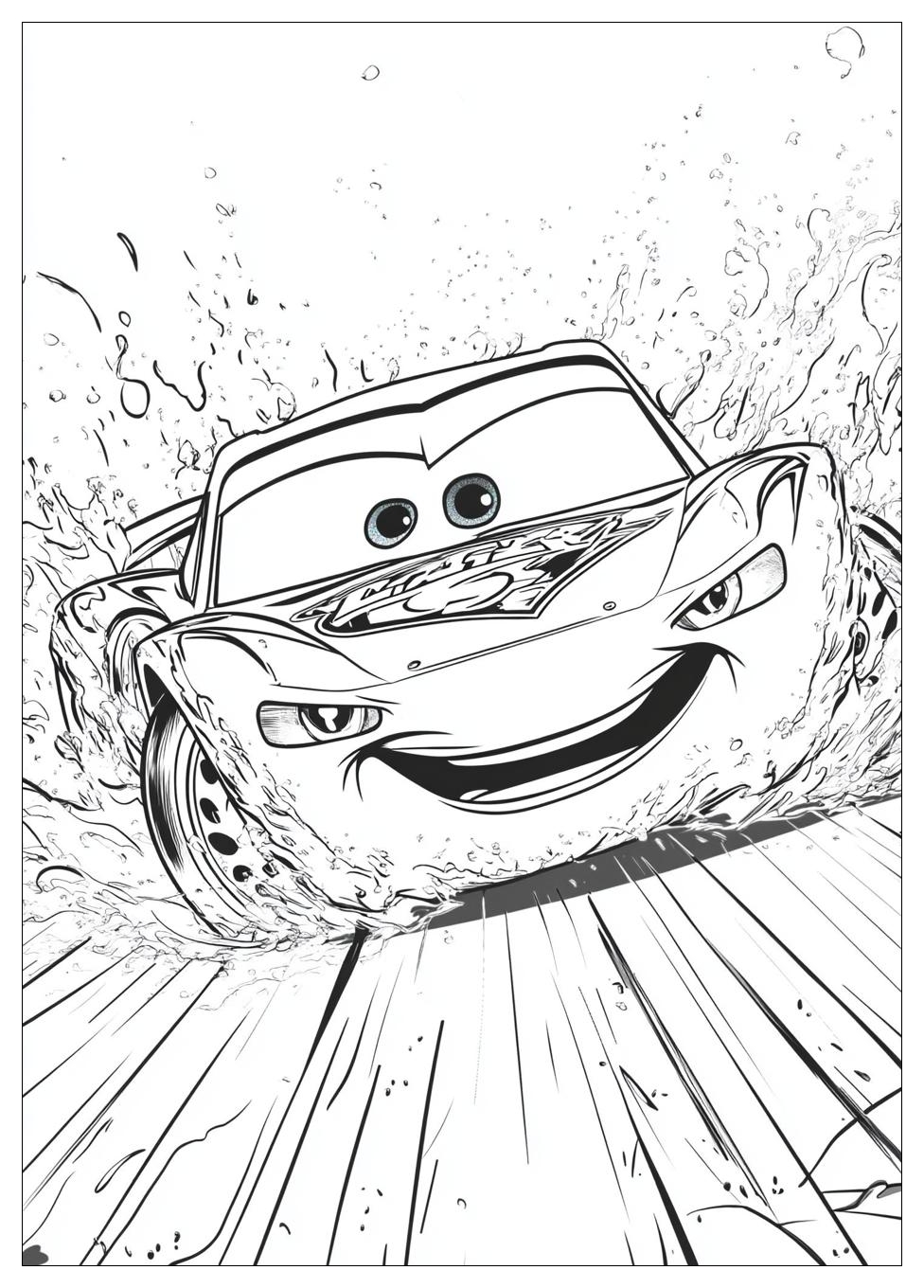 Villám Mcqueen Színező 23